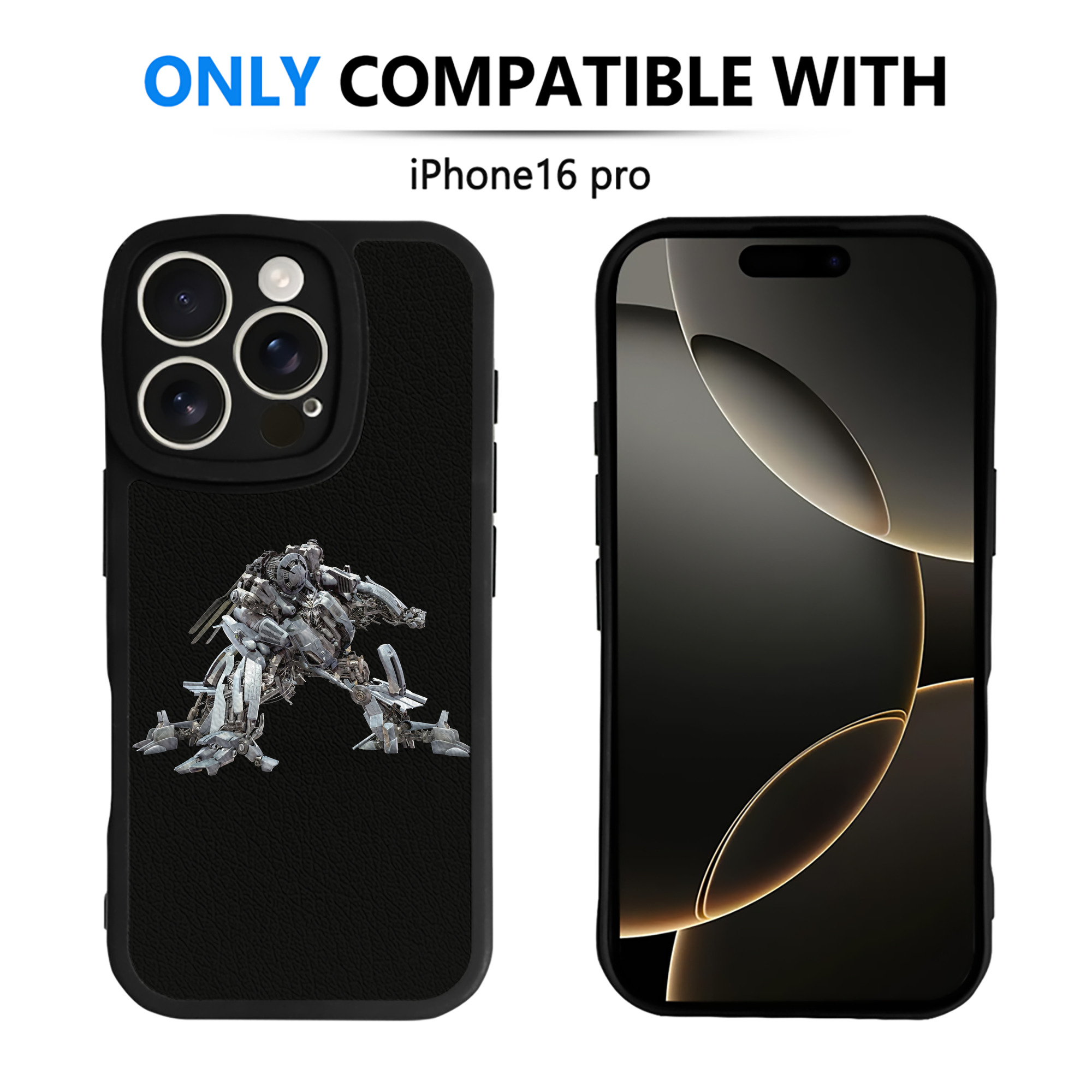 （画像用） Transformers トランスフォーマー 【iPhone 16シリーズ対応】シリコンスマホケース（レザー調） 材質：シリコン